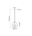 Lampy wiszące - Orlicki Design Candi S 3xE14 max 8W LED 230V Chrom OR80124 - produkt 2