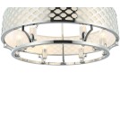 Lampy wiszące w stylu Hampton - Orlicki Design Verno Cromo 6xE14 max 12W LED 230V Chrom|Biały kremowy OR84375 - product 5