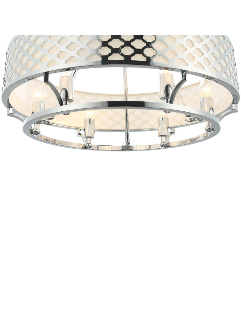 Orlicki Design Verno Cromo 6xE14 max 12W LED 230V Chrom|Biały kremowy OR84375
