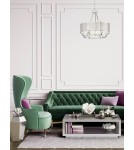 Żyrandole w stylu Hampton - Orlicki Design Verno Old Gold 6xE14 max 12W LED 230V Złoty satynowy|Biały kremowy OR84382 - product 2