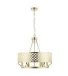 Żyrandole w stylu Hampton - Orlicki Design Verno Old Gold 6xE14 max 12W LED 230V Złoty satynowy|Biały kremowy OR84382 - product 3