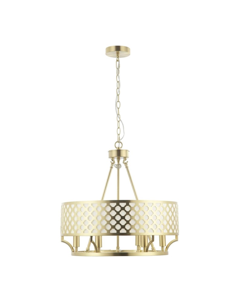 Orlicki Design Verno Old Gold 6xE14 max 12W LED 230V Złoty satynowy|Biały kremowy OR84382