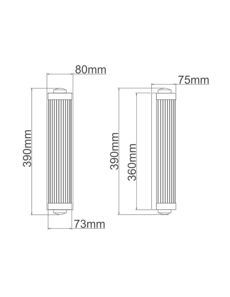 Orlicki Design Fumi Parette Nero IP44 2xG9 max 8W LED 230V Czarny mat OR84498