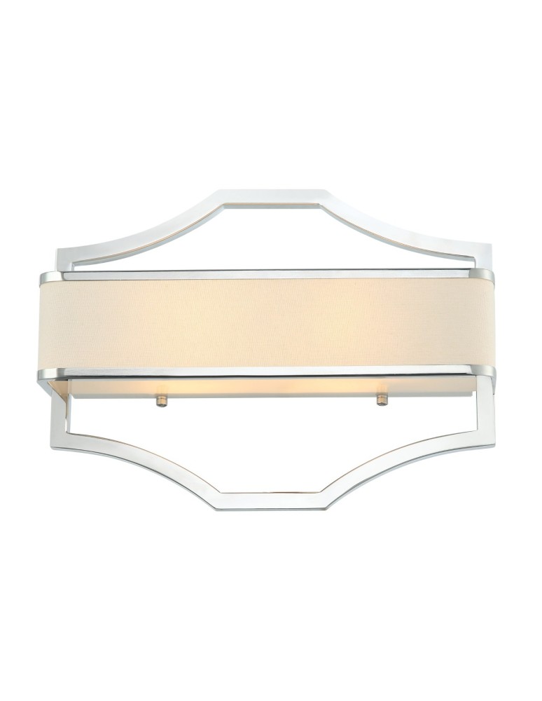 Kinkiety z abażurem - Orlicki Design Gerdo Parette Cromo 2xE14 max 12W LED 230V Chrom|Biały kremowy OR84504 - produkt kolory-swiatla.pl 1