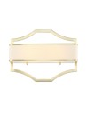 Orlicki Design Gerdo Parette Old Gold 2xE14 max 12W LED 230V Złoty satynowy|Biały kremowy OR84511