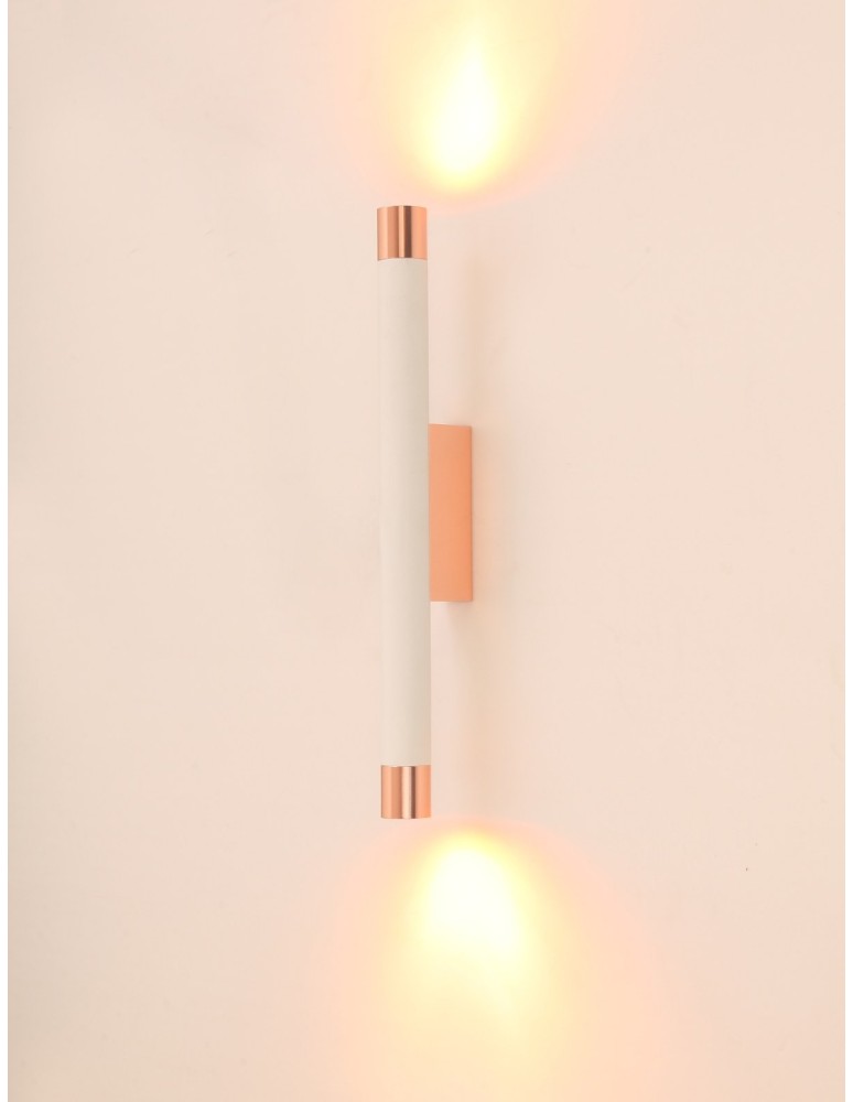 Orlicki Design Q Parette Bianco / Rose Gold 2xG9 max 3,5W LED 230V Biały|Złoty różowy OR84566