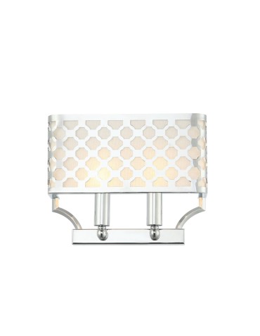 Orlicki Design Verno Parette Cromo 2xE14 max 12W LED 230V Chrom|Biały kremowy OR84597