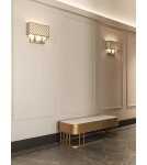 Kinkiety z abażurem - Orlicki Design Verno Parette Old Gold 2xE14 max 12W LED 230V Złoty satynowy|Biały kremowy OR84603 - product 2