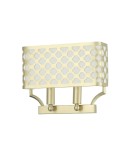 Kinkiety z abażurem - Orlicki Design Verno Parette Old Gold 2xE14 max 12W LED 230V Złoty satynowy|Biały kremowy OR84603 - product 3