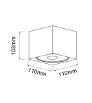 Oprawy sufitowe na wymienne źródło światła - Orlicki Design Cardi l Small Bianco 1xGU10 max 8W LED 230V Biały OR84610 - produkt 3