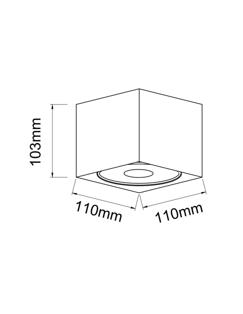 Oprawy sufitowe na wymienne źródło światła - Orlicki Design Cardi l Small Bianco 1xGU10 max 8W LED 230V Biały OR84610 - produkt kolory-swiatla.pl 3