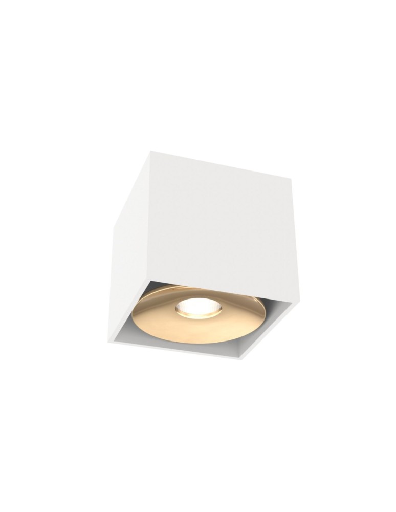 Oprawy sufitowe na wymienne źródło światła - Orlicki Design Cardi l Small Bianco / Gold 1xGU10 max 8W LED 230V Biały|Złoty OR84627 - produkt kolory-swiatla.pl 1
