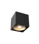 Oprawy sufitowe na wymienne źródło światła - Orlicki Design Cardi l Small Nero / Gold 1xGU10 max 8W LED 230V Czarny|Złoty OR84665 - product 1