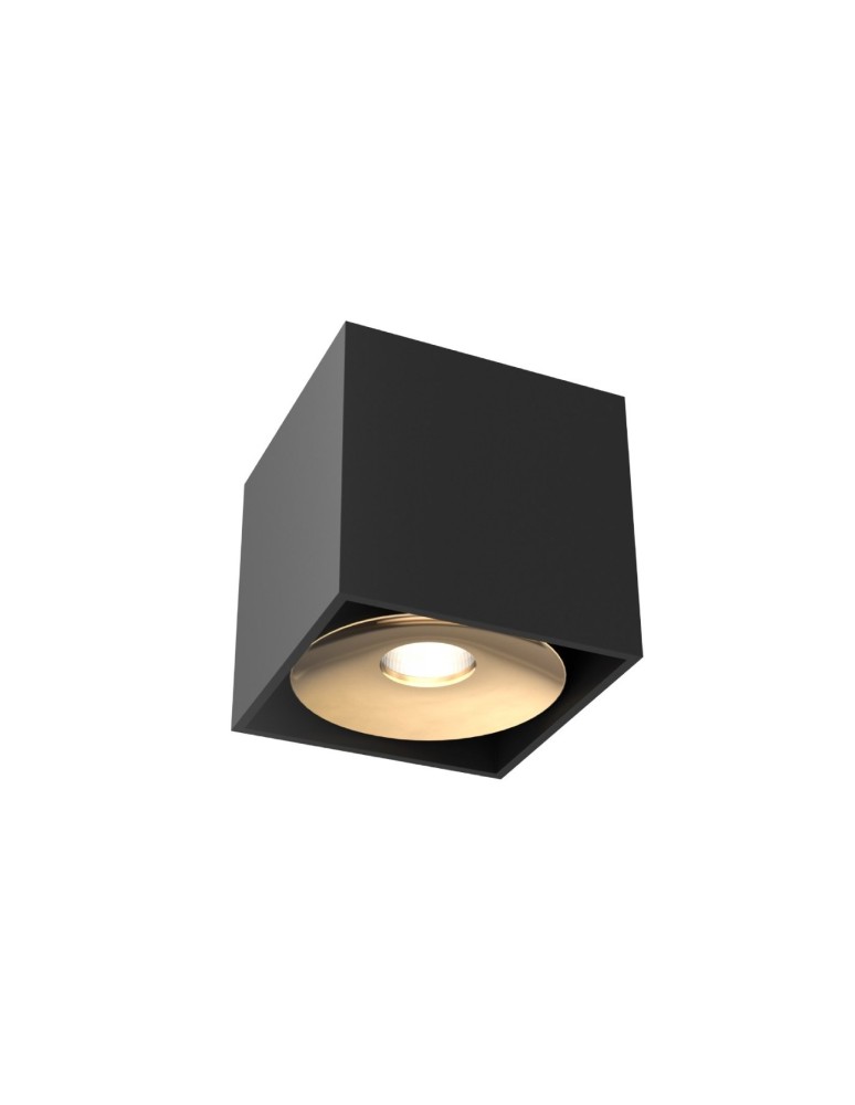 Oprawy sufitowe na wymienne źródło światła - Orlicki Design Cardi l Small Nero / Gold 1xGU10 max 8W LED 230V Czarny|Złoty OR84665 - produkt kolory-swiatla.pl 1