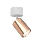Reflektory sufitowe - Orlicki Design Kika Mobile Bianco / Rose Gold 1xGU10 max 8W LED 230V Biały|Różowe złoto OR84696 - produkt 1