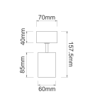 Reflektory sufitowe - Orlicki Design Kika Mobile Bianco / Rose Gold 1xGU10 max 8W LED 230V Biały|Różowe złoto OR84696 - produkt 4