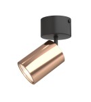 Reflektory sufitowe - Orlicki Design Kika Mobile Nero / Rose Gold 1xGU10 max 8W LED 230V Czarny|Różowe złoto OR84726 - produkt 1