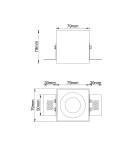 Lampy podtynkowe bezramkowe - trimless - Orlicki Design Sotto Nero 1xGU10 max 8W LED 230V Czarny OR84757 - product 3