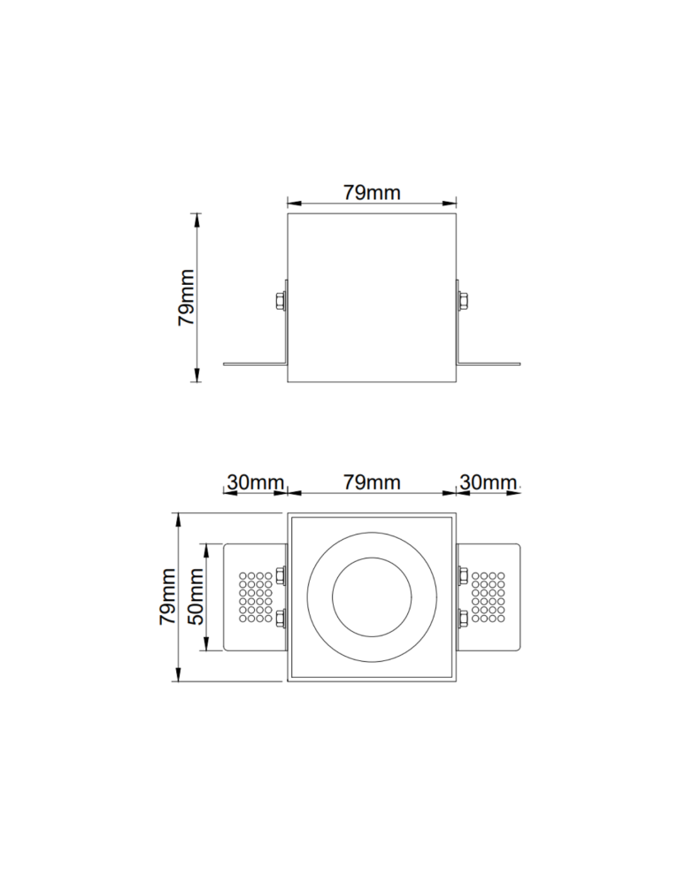 Orlicki Design Sotto Nero 1xGU10 max 8W LED 230V Czarny OR84757