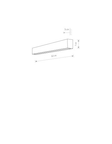 Nowodvorski STRAIGHT WALL LED S Ścienna Kinkiet Max moc 11W LED TUBE T8  Srebrny 7565 - produkt 2