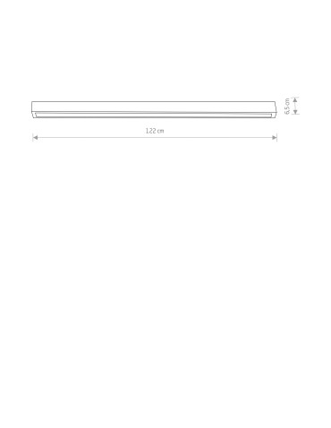 Nowodvorski STRAIGHT CEILING LED L Sufitowa Plafon Max moc 22W LED TUBE T8  Czarny 7600 - produkt 2