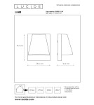 Kinkiety zewnętrzne - Lucide LIAM Zewnętrzna Ścienna GU10 1x35W IP44 Antracyt Bez Czujnika 29898/01/29 - produkt 4