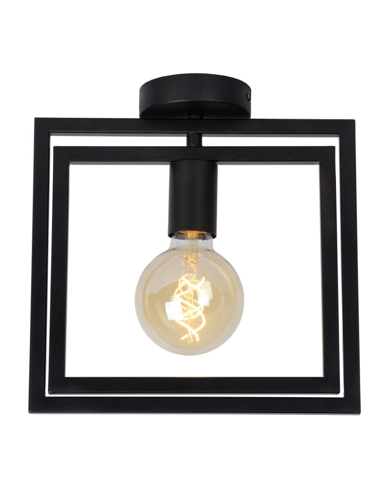 Lampy sufitowe loftowe - industrialne - Lucide LUUK Sufitowa E27 1x40W Czarny 00126/01/30 - produkt kolory-swiatla.pl 3