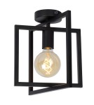 Lampy sufitowe loftowe - industrialne - Lucide LUUK Sufitowa E27 1x40W Czarny 00126/01/30 - produkt 4