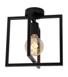 Lampy sufitowe loftowe - industrialne - Lucide LUUK Sufitowa E27 1x40W Czarny 00126/01/30 - produkt 5