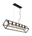 Lampy wiszące - Lucide FABIAN Wisząca E27 6x40W Czarny 00425/06/30 - produkt 6