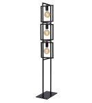 Lampy podłogowe loftowe - industrialne - Lucide LUUK Podłogowa E27 3x40W Czarny 00726/03/30 - produkt 1