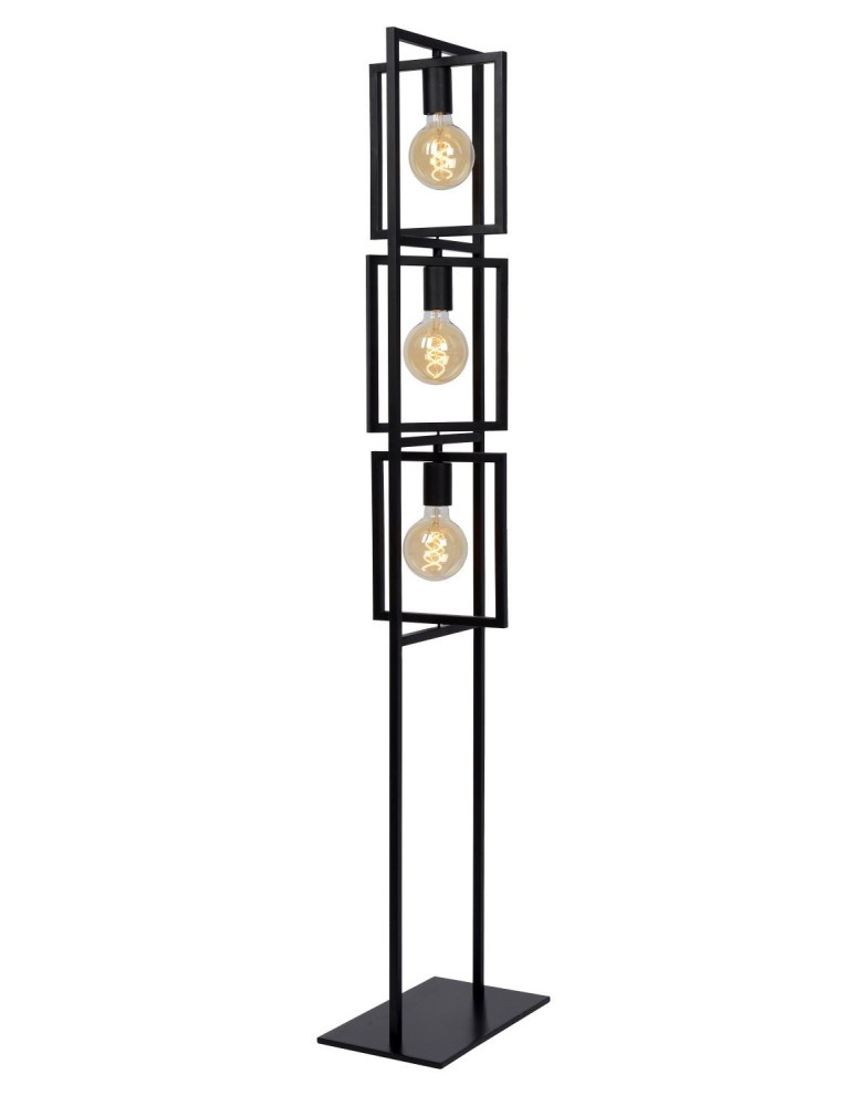 Lucide LUUK Podłogowa E27 3x40W Czarny 00726/03/30