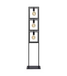 Lampy podłogowe loftowe - industrialne - Lucide LUUK Podłogowa E27 3x40W Czarny 00726/03/30 - produkt 4
