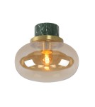 Plafony hermetyczne - Lucide LORENA Łazienkowa Sufitowa E27 1x40W IP44 Bursztynowy/Zielony 03140/23/62 - product 1