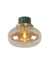 Lucide LORENA Łazienkowa Sufitowa E27 1x40W IP44 Bursztynowy/Zielony 03140/23/62