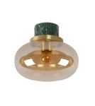 Plafony hermetyczne - Lucide LORENA Łazienkowa Sufitowa E27 1x40W IP44 Bursztynowy/Zielony 03140/23/62 - product 2