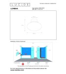 Plafony hermetyczne - Lucide LORENA Łazienkowa Sufitowa E27 1x40W IP44 Bursztynowy/Zielony 03140/23/62 - product 4