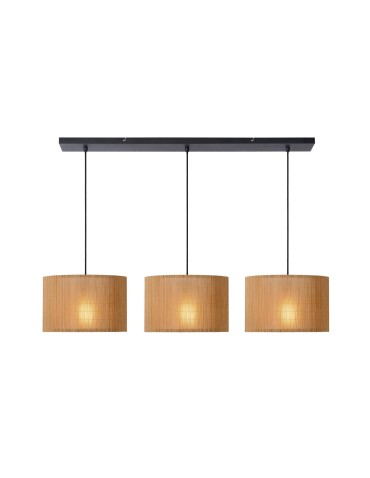 Lucide MAGIUS Wisząca E27 3x40W Jasne Drewno/Czarny 03429/03/30