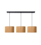 Lampy wiszące potrójne - Lucide MAGIUS Wisząca E27 3x40W Jasne Drewno/Czarny 03429/03/30 - product 2
