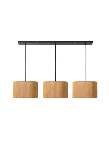 Lucide MAGIUS Wisząca E27 3x40W Jasne Drewno/Czarny 03429/03/30 - produkt 2