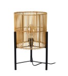 Lampy stołowe Boho - Lucide JANTINE Biurkowa E27 1x40W Jasne Drewno/Czarny 03540/01/72 - product 2