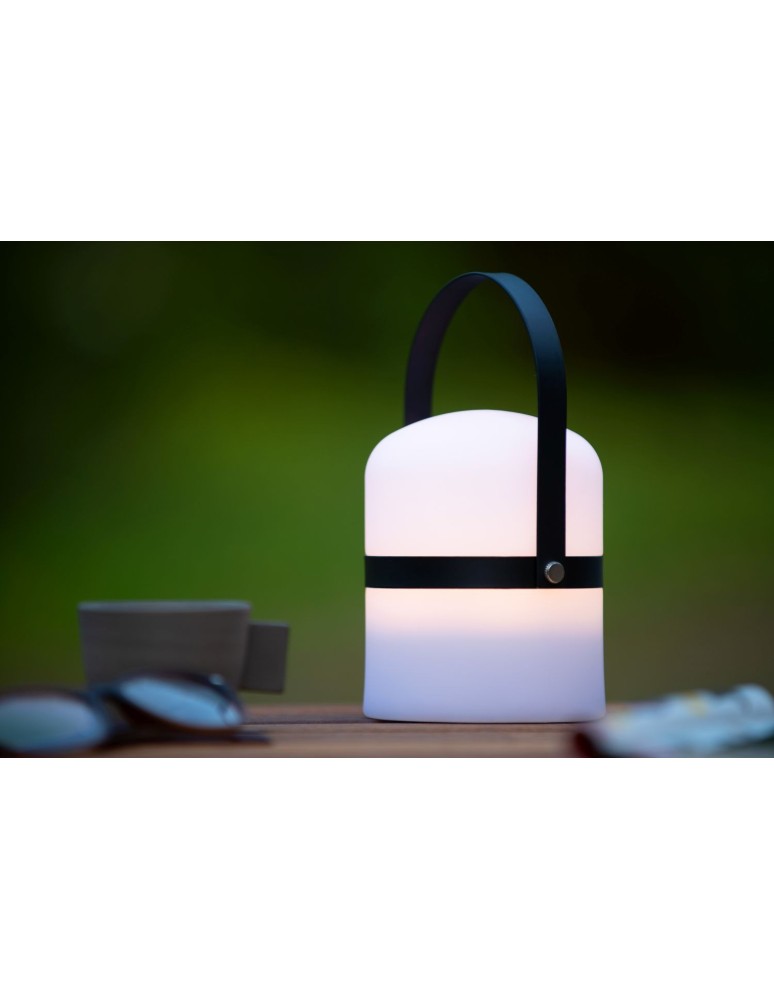 Lucide LITTLE JOE Zewnętrzna Biurkowa LED 1x3W 2800-3200K IP44 Biały/Czarny 06802/01/30
