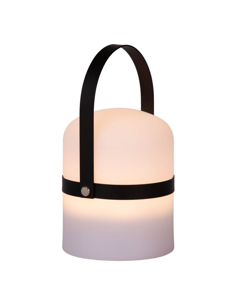 Lucide LITTLE JOE Zewnętrzna Biurkowa LED 1x3W 2800-3200K IP44 Biały/Czarny 06802/01/30
