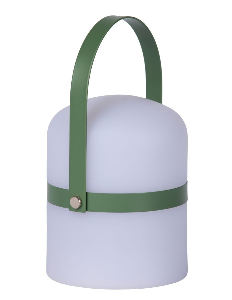 Lampy ogrodowe przenośne - Lucide LITTLE JOE Zewnętrzna Biurkowa LED 1x3W 2800-3200K IP44 Biały/Zielony 06802/01/33 - produkt kolory-swiatla.pl 2