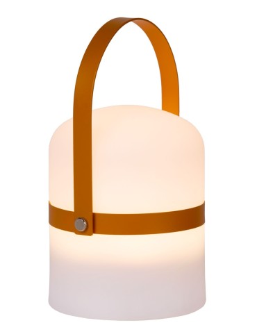 Lucide LITTLE JOE Zewnętrzna Biurkowa LED 1x3W 2800-3200K IP44 Biały/Brązowy 06802/01/43