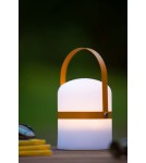 Lampy ogrodowe przenośne - Lucide LITTLE JOE Zewnętrzna Biurkowa LED 1x3W 2800-3200K IP44 Biały/Brązowy 06802/01/43 - produkt 4