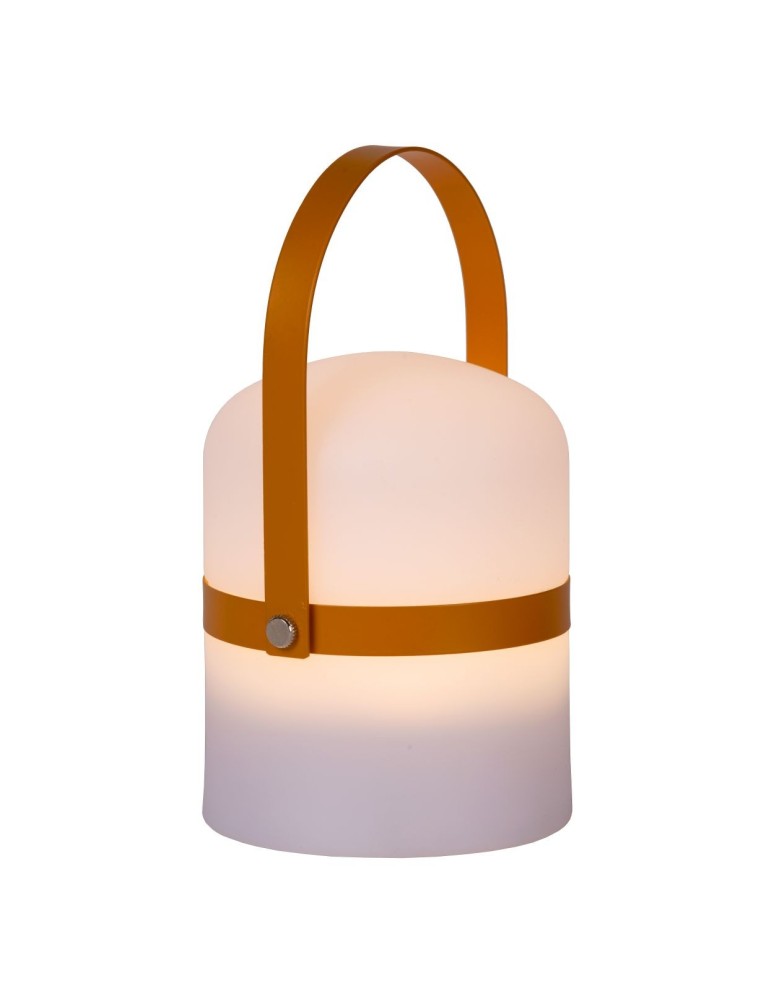 Lucide LITTLE JOE Zewnętrzna Biurkowa LED 1x3W 2800-3200K IP44 Biały/Brązowy 06802/01/43