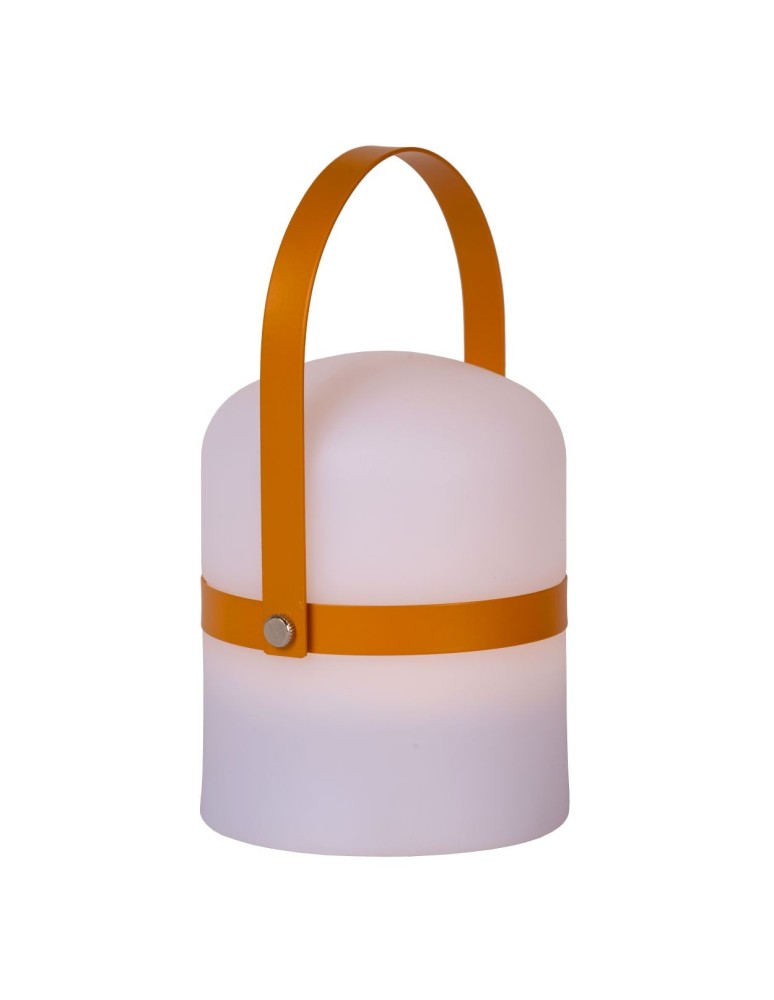 Lucide LITTLE JOE Zewnętrzna Biurkowa LED 1x3W 2800-3200K IP44 Biały/Brązowy 06802/01/43
