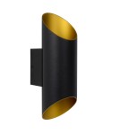 Kinkiety tuby - Lucide QUIRIJN Ścienna G9 1x40W Czarny/Złoty Matowy/Mosiądz 09233/01/30 - product 2