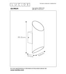Kinkiety tuby - Lucide QUIRIJN Ścienna G9 1x40W Czarny/Złoty Matowy/Mosiądz 09233/01/30 - product 5